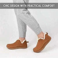 Comfort Shoes With Fleece Lining And Cushioned Support