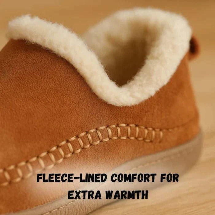 Comfort Shoes With Fleece Lining And Cushioned Support