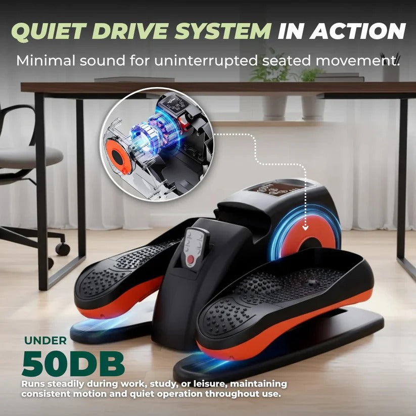 Under Desk Pedal Exerciser With LCD Screen And Remote Control