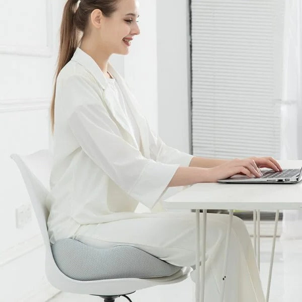 Memory Foam Seat Cushion For Sit Bone Relief, Adjustable Comfort