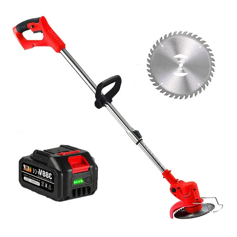 Cordless Grass Trimmer, Battery-Operated Powerful Electric, Rechargeable For Yard Use