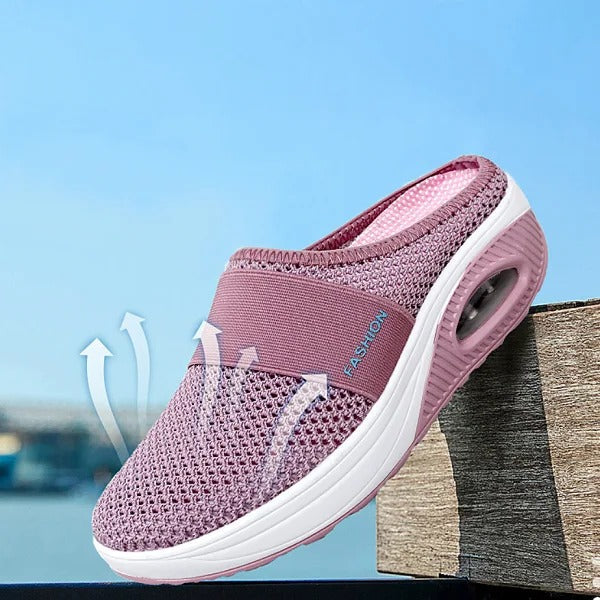 Wedge Sandals Supportive Arch Cushioning Memory Foam Slip-On Slippers