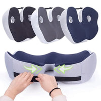 Memory Foam Seat Cushion For Sit Bone Relief, Adjustable Comfort