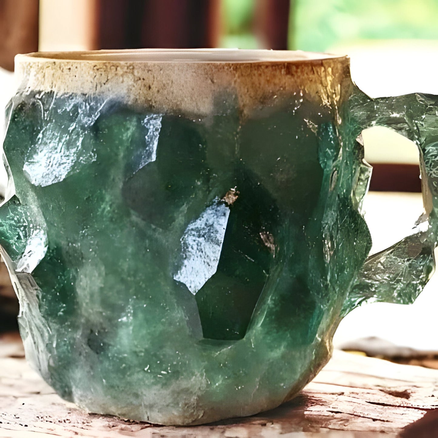 Coffee Mugs With Mineral Crystal Finish, Durable Dishwasher And Microwave Safe