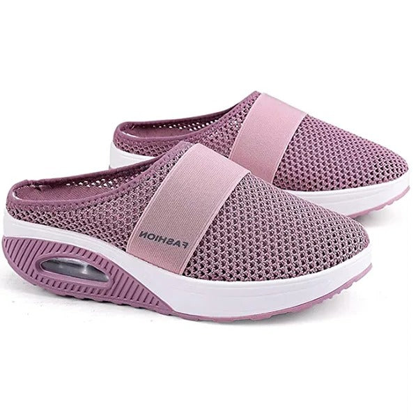 Wedge Sandals Supportive Arch Cushioning Memory Foam Slip-On Slippers