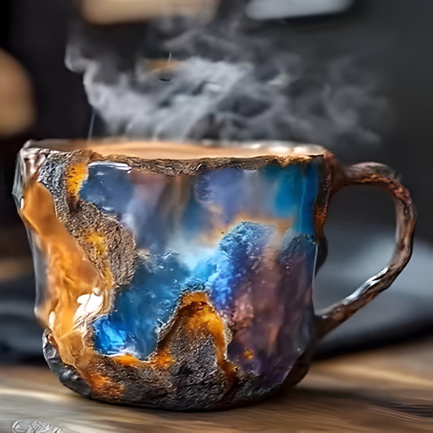 Coffee Mugs With Mineral Crystal Finish, Durable Dishwasher And Microwave Safe