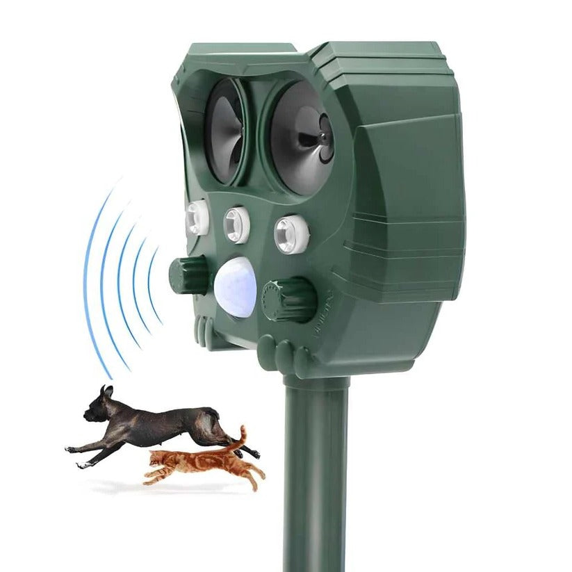 Ultrasonic Cat Repellent Sonar Deterrent For Foxes, Rats, Squirrels, Dogs