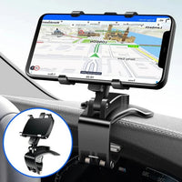 Car Phone Holder Adjustable 360° Rotating Mount With Secure Grip