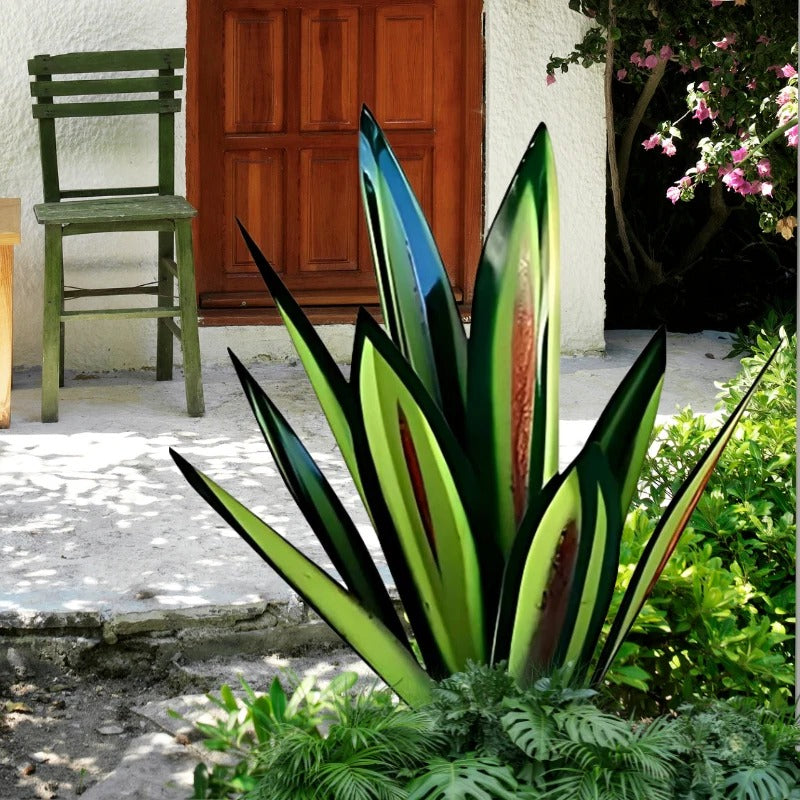 Metal Decorative Plant Sculpture Agave Americana For Indoor Outdoor Decor