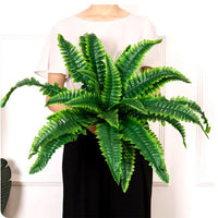 Artificial Boston Fern Plant UV Resistant Lifelike Outdoor Decor