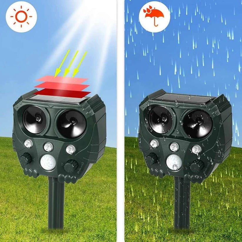 Ultrasonic Cat Repellent Sonar Deterrent For Foxes, Rats, Squirrels, Dogs