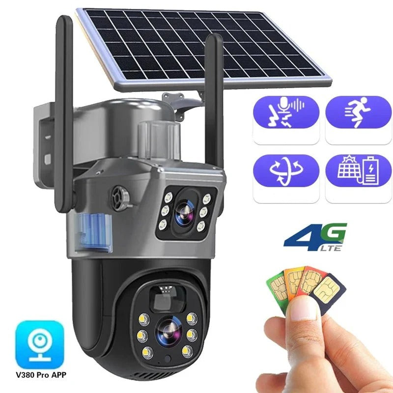 4K Wireless Security Camera DualGuard Dual-Lens Outdoor Night Vision Two-Way Audio