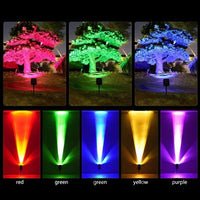 Solar LED Spotlight With Adjustable Multi-Zoom Beam For Outdoors