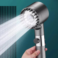 Showerhead High-Pressure Adjustable Spray With Water-Saving Settings Chrome Finish