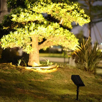 Solar LED Spotlight With Adjustable Multi-Zoom Beam For Outdoors