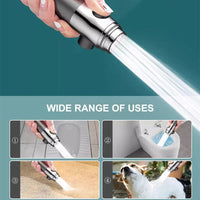 Showerhead High-Pressure Adjustable Spray With Water-Saving Settings Chrome Finish