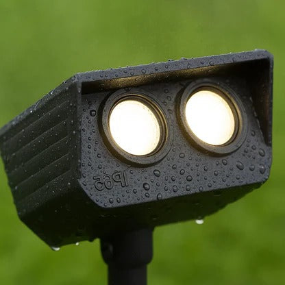 Solar LED Spotlight With Adjustable Multi-Zoom Beam For Outdoors