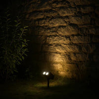 Solar LED Spotlight With Adjustable Multi-Zoom Beam For Outdoors