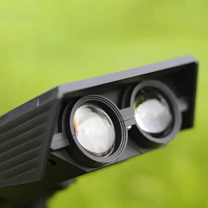 Solar LED Spotlight With Adjustable Multi-Zoom Beam For Outdoors