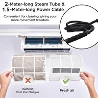 Steam Cleaner 2500W High-Pressure With Protective Gloves Included