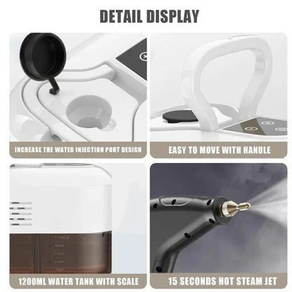 High-Pressure Steam Cleaning Tool For Grout, Tile, Upholstery And Outdoor Surfaces