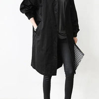 Trench Coat Hooded Waterproof Lightweight Long Raincoat With Adjustable Belt