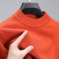 Men's Cashmere Sweater With Elegant Hem And Refined Tailoring