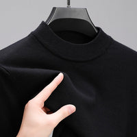 Men's Cashmere Sweater With Elegant Hem And Refined Tailoring