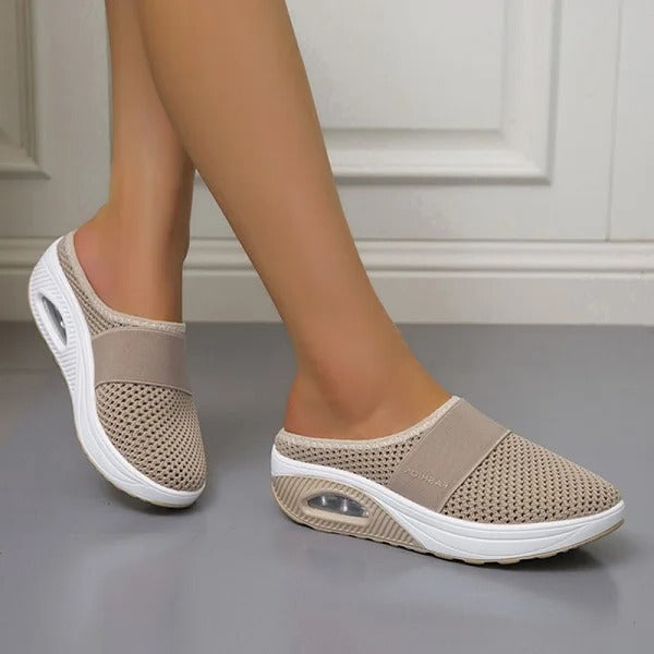 Wedge Sandals Supportive Arch Cushioning Memory Foam Slip-On Slippers