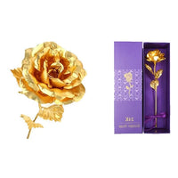 24K Gold Dipped Real Rose With Luxury Gift Box