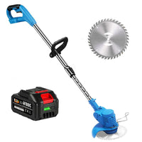 Cordless Grass Trimmer, Battery-Operated Powerful Electric, Rechargeable For Yard Use