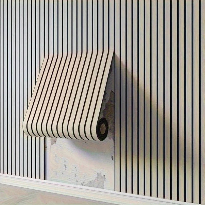 3D PVC Wall Panels Peel-and-Stick With Textured Wood Grain Finish