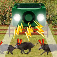 Solar Warning Lights With Beast-Repellent Sensors For Outdoor Protection