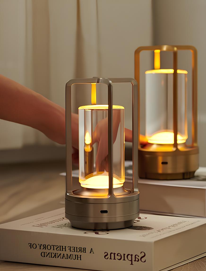 Table Lamp Cordless Nordic Minimalist Rechargeable Dimmable Warm Cool Light