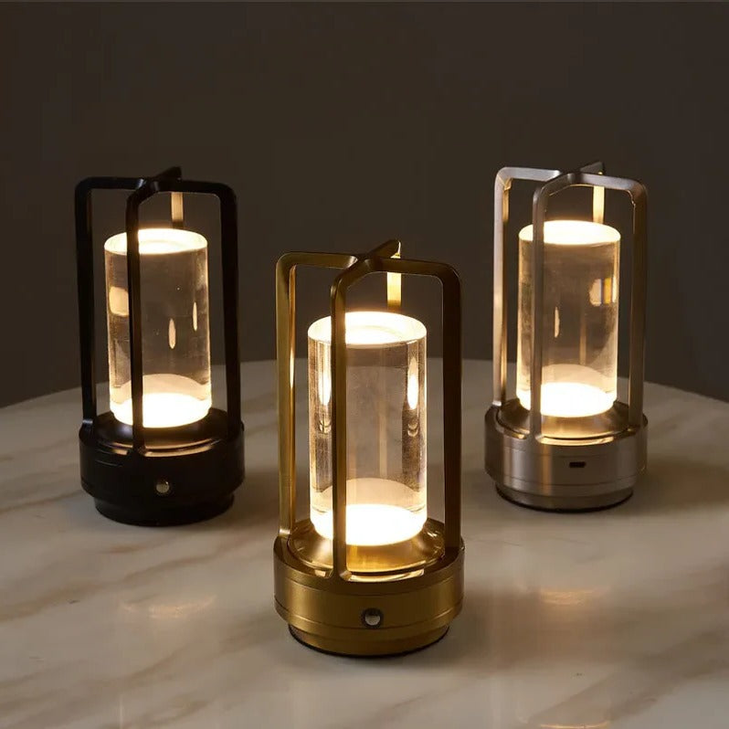 Table Lamp Cordless Nordic Minimalist Rechargeable Dimmable Warm Cool Light