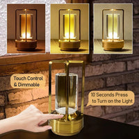 Table Lamp Cordless Nordic Minimalist Rechargeable Dimmable Warm Cool Light