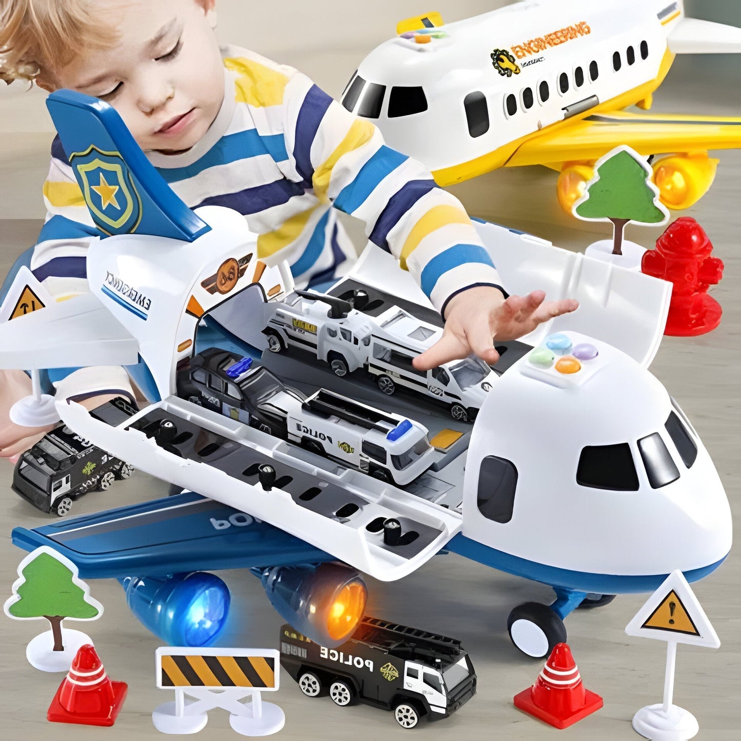 Toy Airplane Set For Kids With Multiple Planes And Accessories