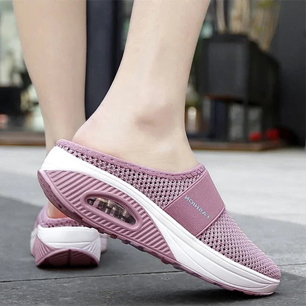 Wedge Sandals Supportive Arch Cushioning Memory Foam Slip-On Slippers