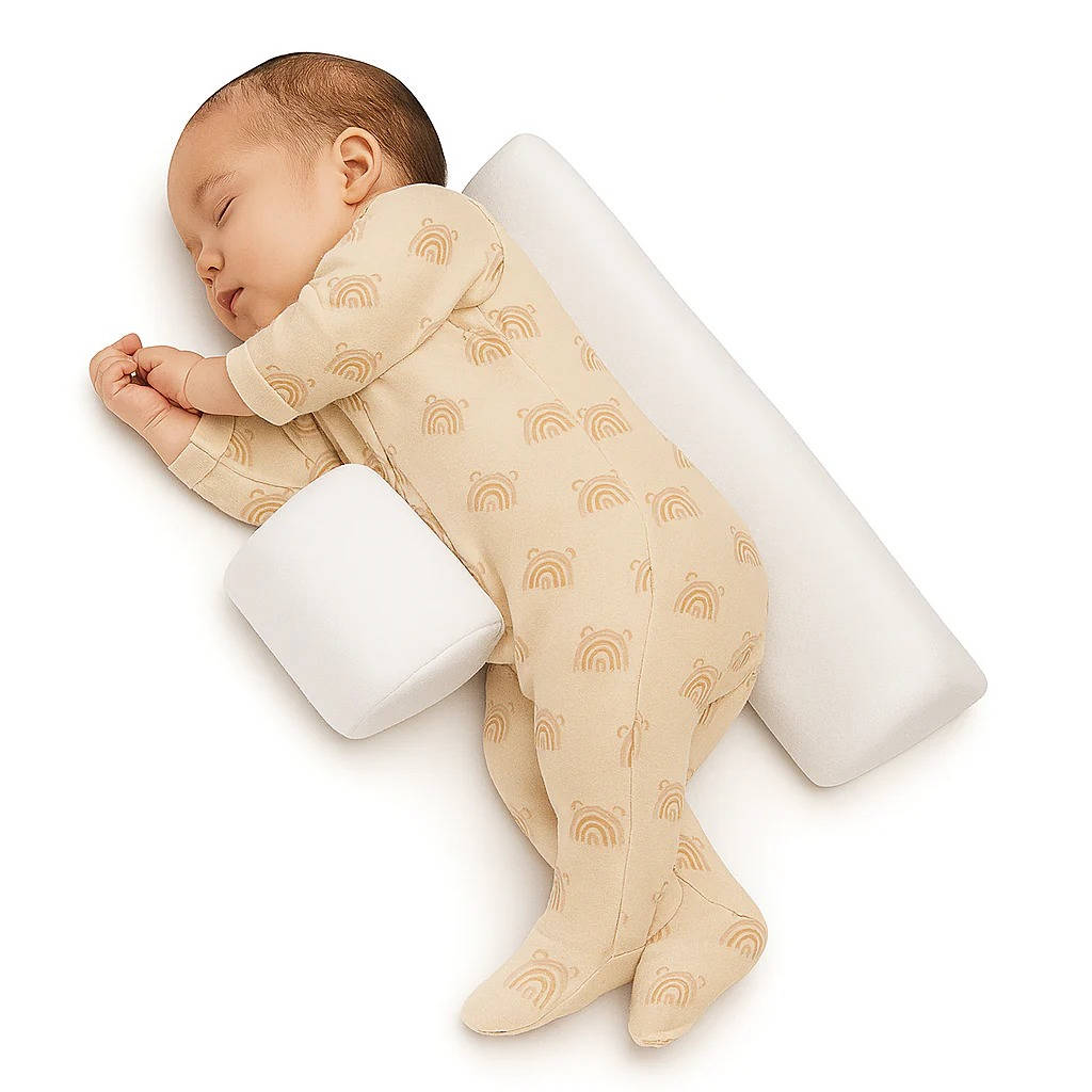 Side Sleeper Wedge For Newborns And Infants With Breathable Cover