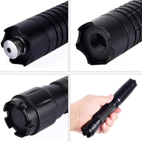 Tactical Flashlight With Integrated Laser Sight And Adjustable Beam