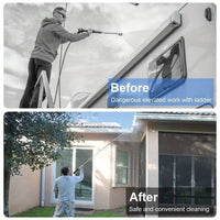Telescoping Pressure Washer Wand 4000 PSI For Roof, Gutter, And Wall Cleaning