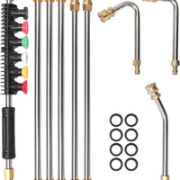 Telescoping Pressure Washer Wand 4000 PSI For Roof, Gutter, And Wall Cleaning