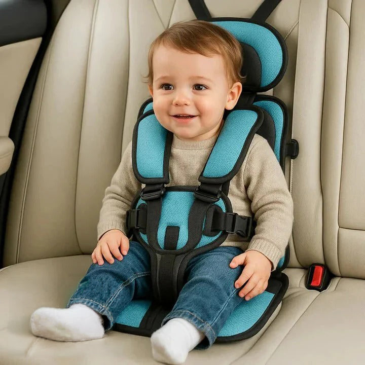 Child Car Travel Seat With Safety Harness For Secure Vehicle Use