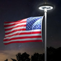 Solar Flagpole Lights LED All-Night Long-Lasting Bright Illumination For Flags