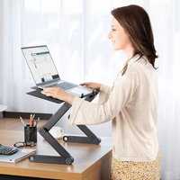 Laptop Stand Adjustable Ergonomic Aluminum Riser For Desk Foldable Portable