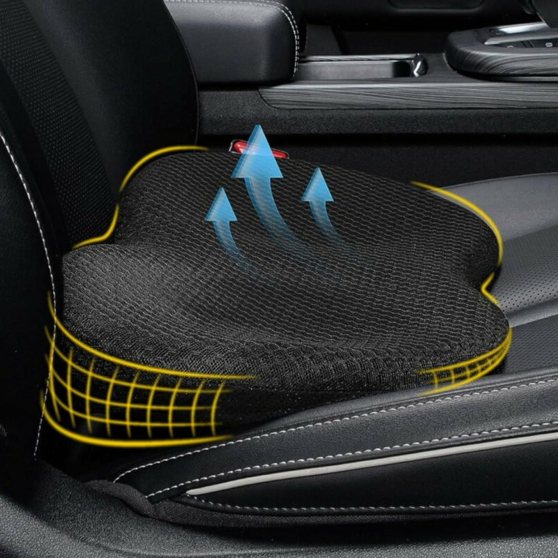 Car Seat Cushion For Shorter Drivers And Enhanced Driving Comfort