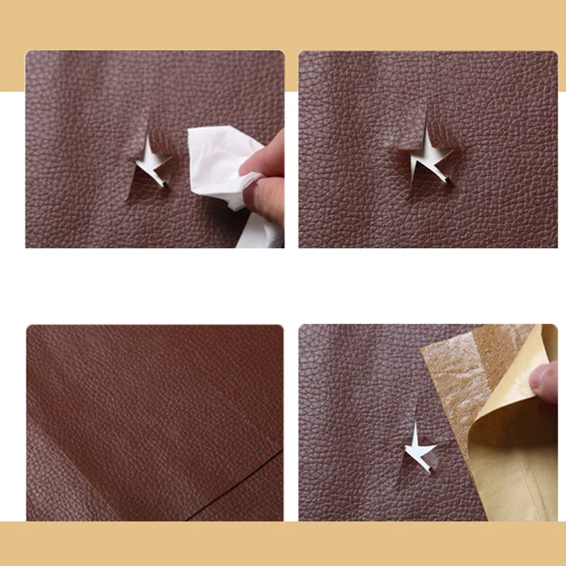 Leather Sofa Repair Patch Self-Adhesive Cuttable 19.7 x 53.9 Inches