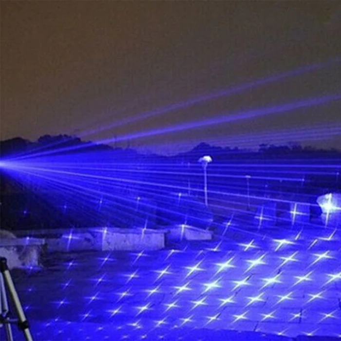 Tactical Laser Torch Burning Blue High-Power Military-Grade Flashlight