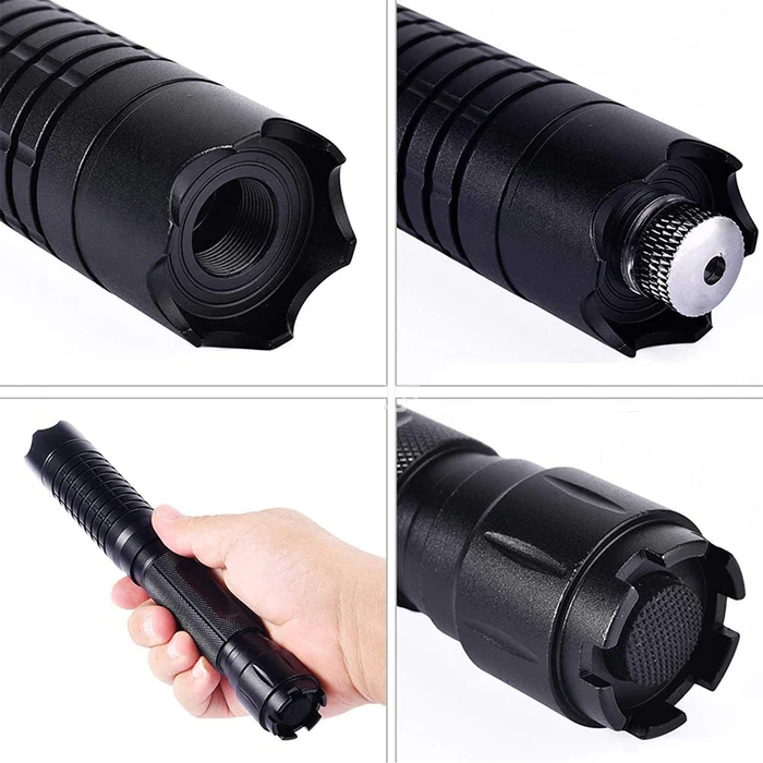 Tactical Laser Torch Burning Blue High-Power Military-Grade Flashlight