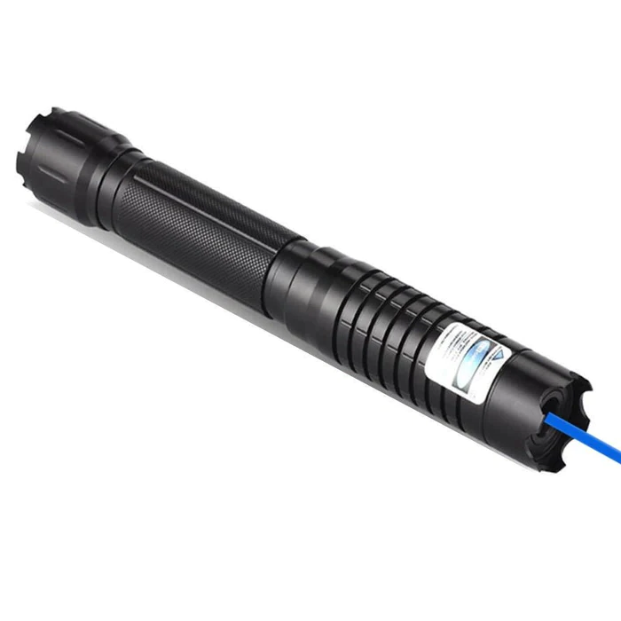 Tactical Laser Torch Burning Blue High-Power Military-Grade Flashlight